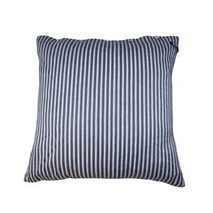 Ralph Lauren Blue Ticking Stripe Pillow Duck Feather Down Insert Throw Cushion